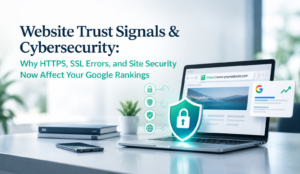website trust signals cybersecurity google ranking